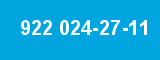 922 024-27-11
